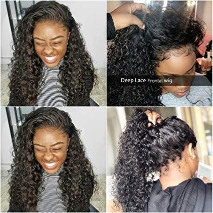 Brazilian Deep Wave Lace Front Wigs Human Hair Wigs 250% Unprocessed 360 Lace Frontal Wigs Pre Plucked