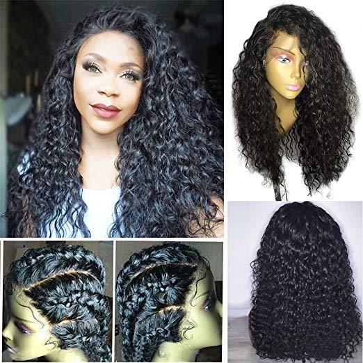 13x6 Lace Front Wigs virgin Hair wig for Black Women 150% Density Remy Hair with Natural Hairline kinky Curly with Baby Hair