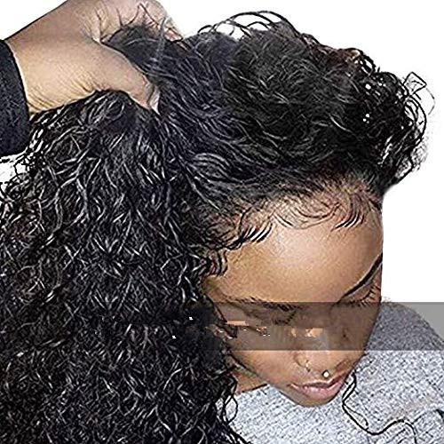 Water wave pre plucked 360 lace wig for black women Top selling kinky curly unprocessed virgin brazilian hair wigs 130%density