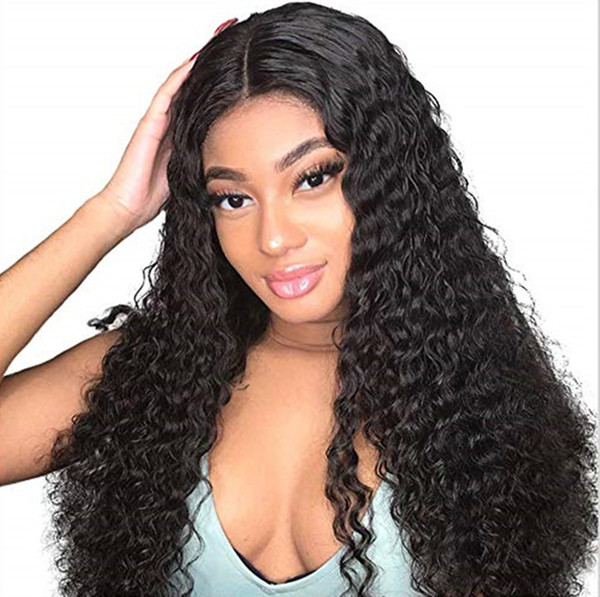 Deep Wave 360 Lace Wigs Brazilian Human Hair Wig 150%density Long Curly 360 Frontal Lace wig