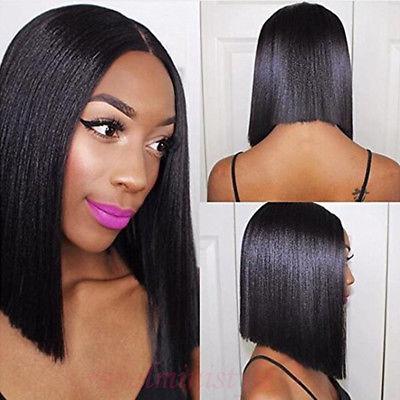 8A Peruvian Hair Bob Cut Glueless Full Lace Wigs Short Human Hair bob 130% density lace front wigs