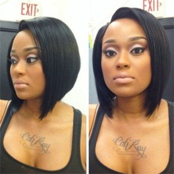 Short Bob Wigs glueless full lace human hair wig,Brazilian Remy Hair Straight Lace Front Human Hair Wigs For Black Women