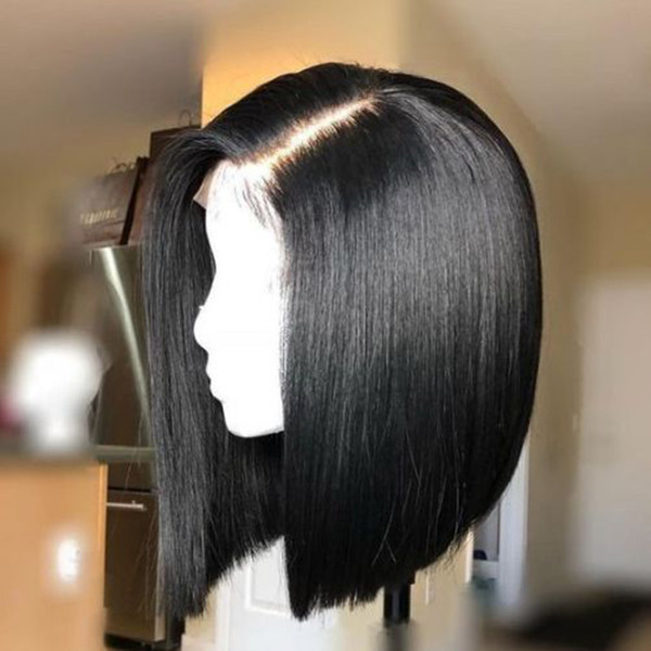 360 Frontal Full Lace Human Hair Wigs Short Bob Cut Glueless Peruvian Short Bob Human Hair Wigs 360 For Black Women