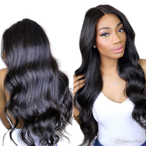 Body Wave 360 Deep Part Lace Front Human Hair Wigs Pre Plucked For Black Women Brazilian Virgin Full Lace Wig 360 Bleached Knots