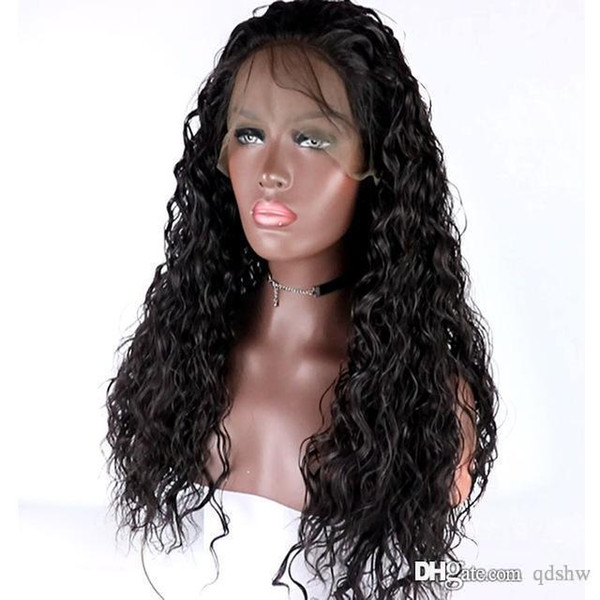 Curly Lace Front Synthetic Wigs With Baby Hair Glueless High Temperature Fiber Lacefront Curly Wig Synthetic For Black Women