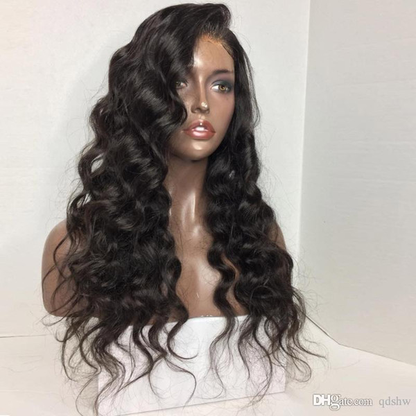 Lace Front Wig Loose Wave 150 Density For African American Women Black Long Loose Deep Synthetic Wigs Lacefront Heat Resistant