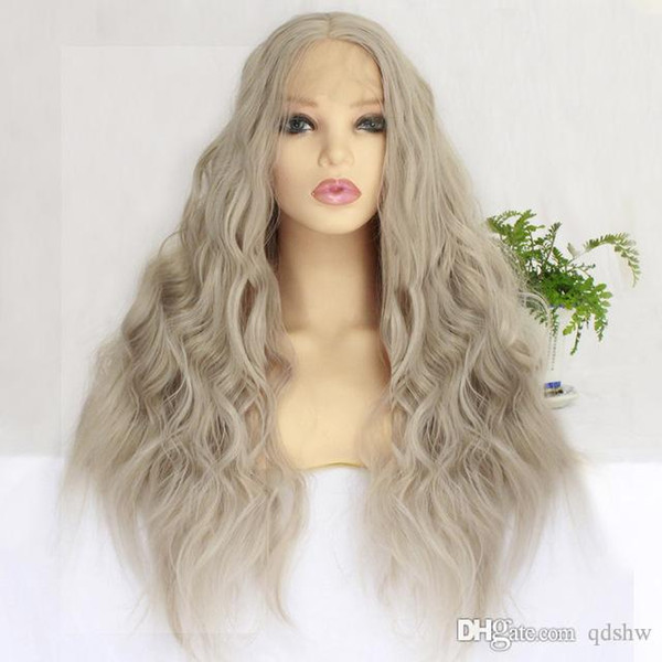 Long Body Wave Wig Heat Resistant Wigs Synthetic 180 Density 26 Inches Lace Front Wig With Baby Hair Lace Wigs For Women