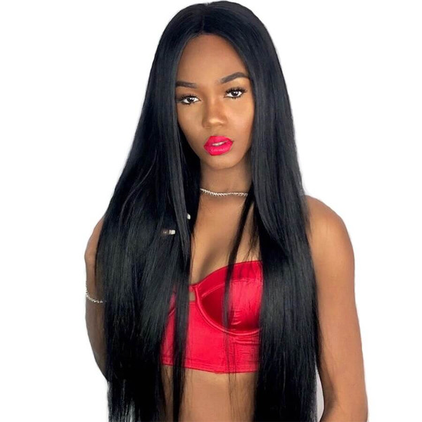 Brazilian Lace Front Human Hair Wigs For Black Women 13x4 Remy Hair Straight Lace Front Wigs Pre plucked Hairline Full End