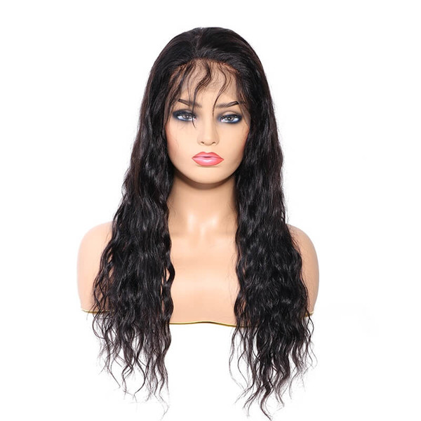 Lace Front wigs big water Wave Full Lace Wigs Pre Plucked Natural Hairline qtfn light Bleached Knot Tiffany human hair