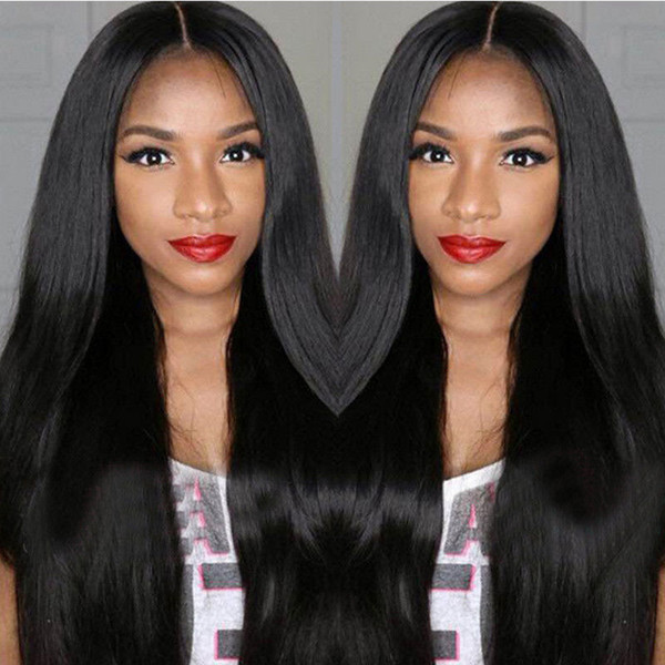 Lace Front Wigs 150% Density Bleach Knots Unprocessed Virgin Humanhair Wigs straight Full Lace Wigs Baby Hair natural hairline Beauty Qtfn