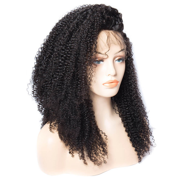 Lace Front wigs Afro curly texture Full Lace Wigs Pre Plucked Natural Hairline light Bleached Knot Tiffany hair qtfn