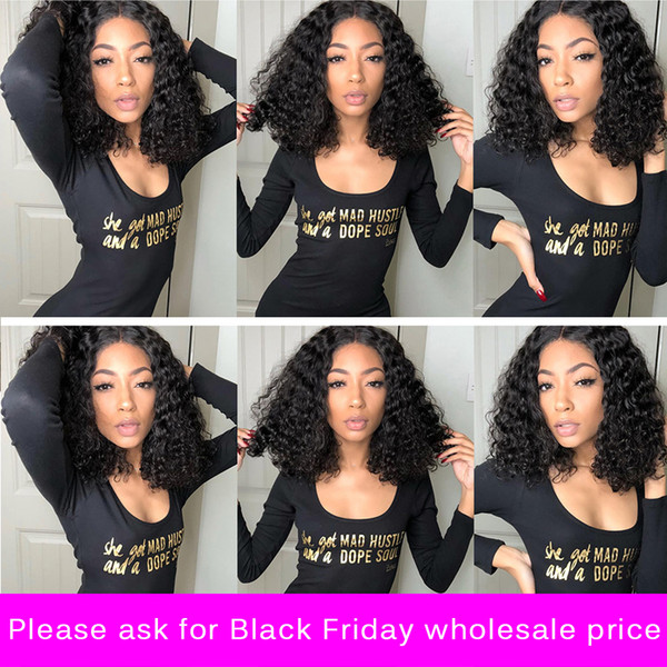 curly Short Lace Front Wigs Full Lace Wigs Pre Plucked With Baby Hair Tiffanyhair Remy Human Hair Malaysian Hair 13x4 inch wholesale price