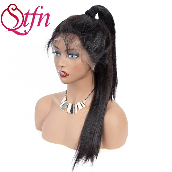 360 Lace Frontal Wigs Brazilian Indian Malaysian Straight 360 Human Hair Wigs 8-24 For Black Women Pre Plucked Baby Hair 