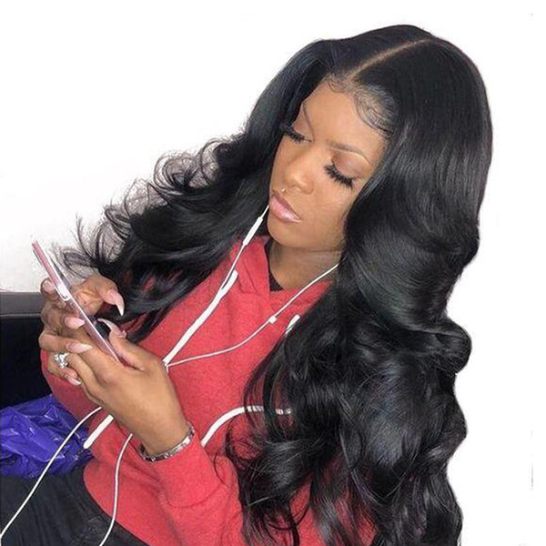 Tiffany Lace Front wigs 130% 150% Body wave Pre Plucked Natural Hairline Bleach Knots light bleach knots hair for black woman