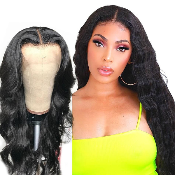 Lace Front wigs Body wave texture 13x4 lace cap Pre Plucked Natural Hairline Bleach Knots Tiffanyhair