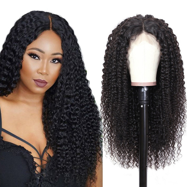 Curly Lace Front Human Hair Wigs Pre Plucked Natural hairline 130%&150% Density Brazilian Indian Virgin Hair Wigs For Women Remy Tiffanyhair