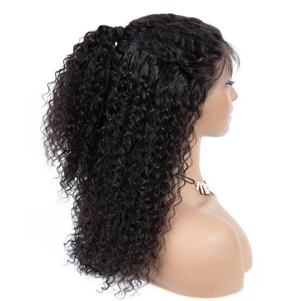 360 Lace Wigs 360wigs Curly Swiss Lace Cap For Black Women Human Hair Wigs Baby Hair PrePlucked natural hairline tiffanyhair collection Hair