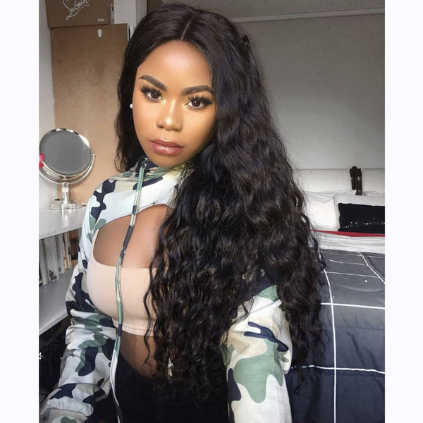 Lace Front Wigs 150%Density with Baby Hair Brazilian Water Wave wigs Bleach Knots Unprocessed pre plucked Natural Hairline