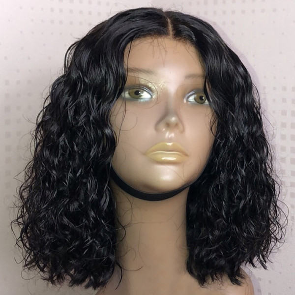 8-14inch Lace Front wigs Loose Wave Full Lace Wigs Pre Plucked Natural Hairline qtfn light Bleached Knot