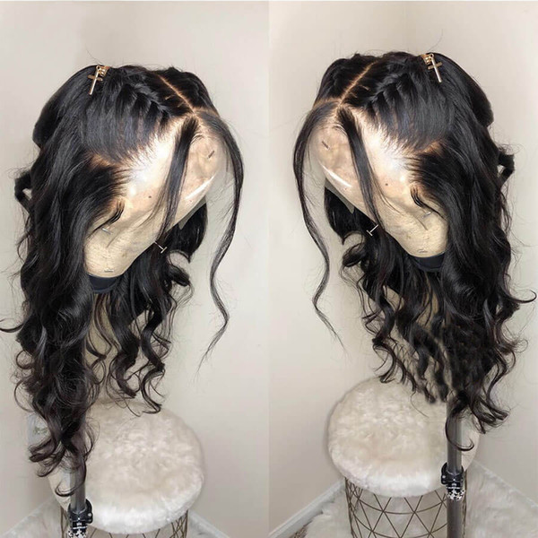 full lace human hair wigs human hair lace front wigs cheap 13*4 Body Wave Pre Plucked Natural Hairline baby hair tiffanyhair