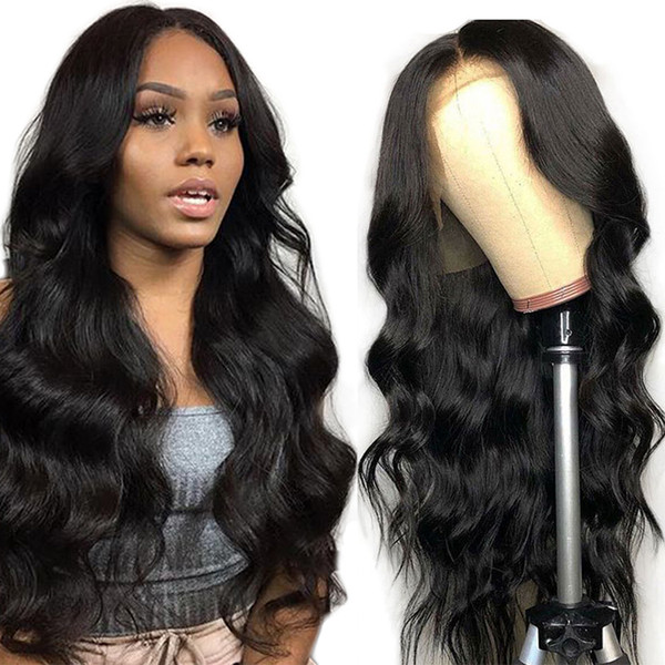 Lace Front Human Hair Wigs Fake Scalp Body Wave Wigs Pre-Plucked Natural Hairline With Baby Hair Lace Wigs Tiffany Indian Malaysian