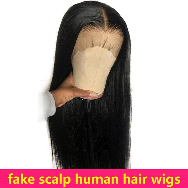 Short Lace Front Human Hair Wigs Fake Scalp Bob silk Straight Wigs Pre-Plucked Natural Hairline With Baby Hair Lace Wigs Tiffany Malaysian