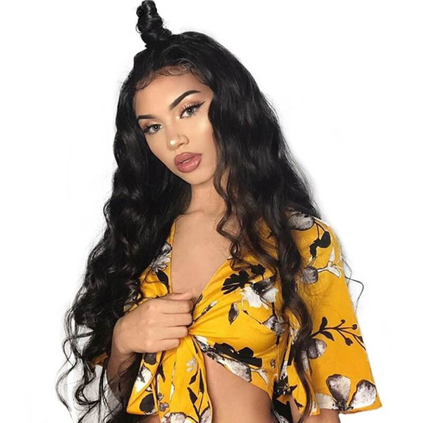 Lace Front wigs body Wave Brazilian Full Lace Wigs around Pre Plucked Natural Hairline Bleach Knots Qtfn Fashion New York