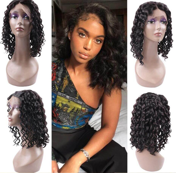 Lace Front wigs water Wave texture Full Lace Wigs Pre Plucked Natural Hairline Bleach Knots Qtfn for black woman girl qtfn tiffany hair