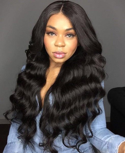 Lace Front Wig and Full Lace Wigs Body Wave 150% Density Unprocessed Bleach Knots for black woman Pre Plucked Natural Hairline middle part