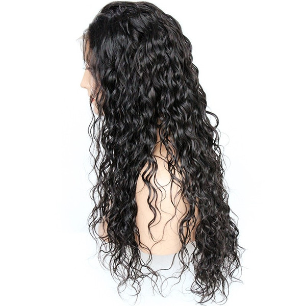 Lace Front wigs Loose Water Wave Brazilian Full Lace Human Hair Wigs around Pre Plucked Natural Hairline Bleach Knots Qtfn New York London