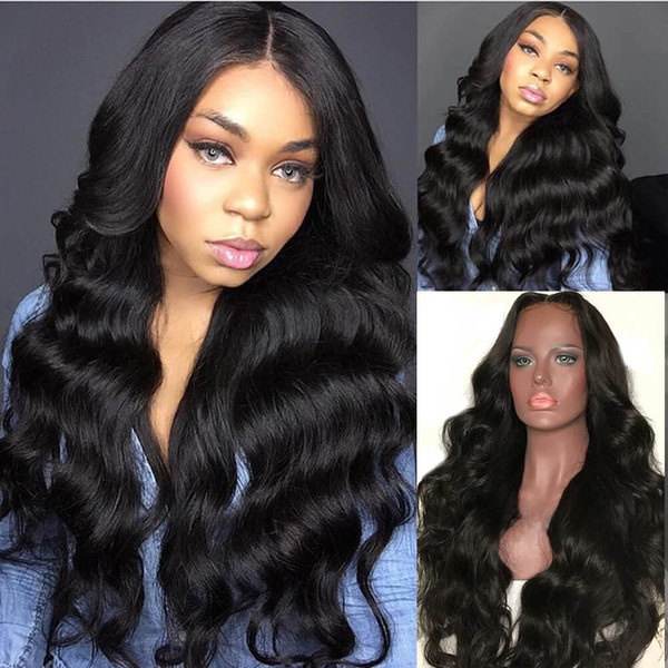 Lace Front wigs Body wave texture Full Lace virgin Wigs Pre Plucked Natural Hairline Bleach Knots Malaysian Brazilian Hair