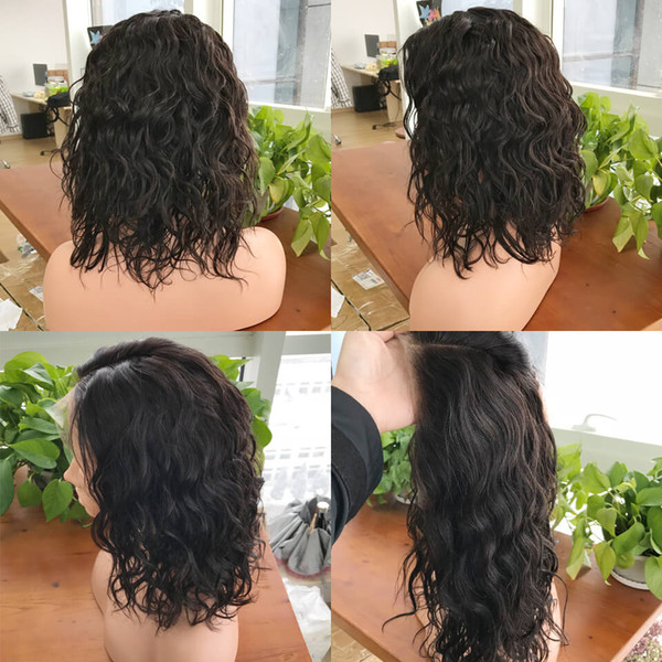 Lace Front wigs deep Loose Water Wave Full Lace Wigs Pre Plucked Natural Hairline Bleach Knots Brazilian hair 150%or130%density New York