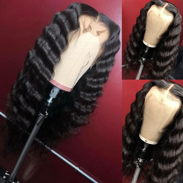 Lace Front wigs Deep Wave Full Lace Human Hair Wigs Pre Plucked Hairline baby hair for black woman Tiffany Hair Store