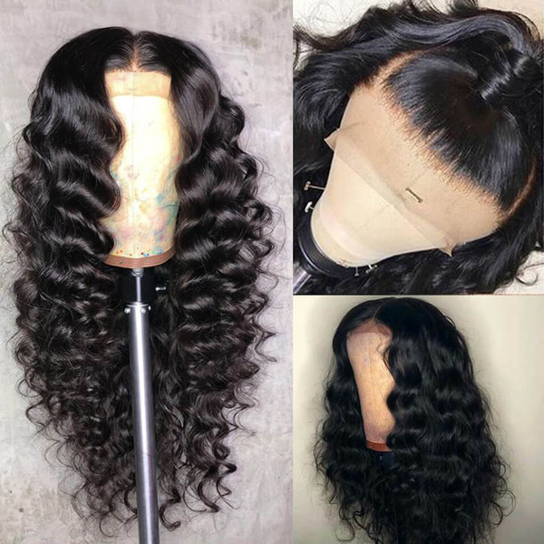 Lace Front wigs Deep Wave Full Lace Human Hair Wigs Pre Plucked Hairline baby hair Peruvian Brazilian Indian Malaysian for black woman