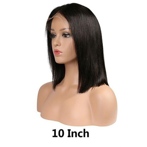 Short Bob Wigs Brazilian Full Lace Human Hair Straight Lace Front Human Hair Wigs For Black Women Swiss Lace Frontal Wig 130density