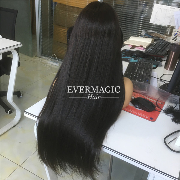 Wholesale cheap natural color straight T-lace frontal wigs cheap 150% density lace frontal human hair wigs