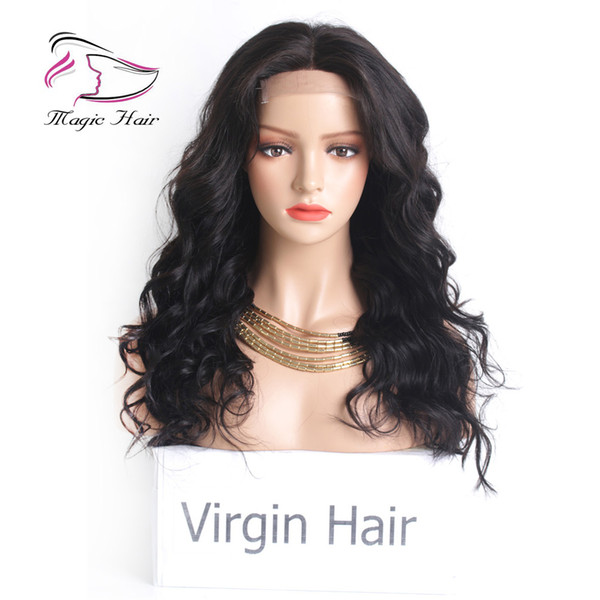 Evermagic Lace Front Human Hair Wigs For Womem Body Wave Pre Plucked With Baby Hair 8-22inch Brazilian Virgin Hair Natural Color