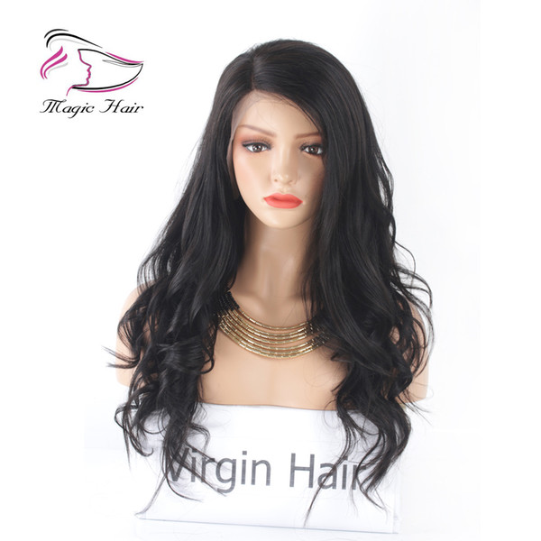 Evermagic Lace Front Human Hair Wigs For Women Rinka Haircut wavy Pre Plucked With Baby Hair Brazilian Virgin Hair Natural Color