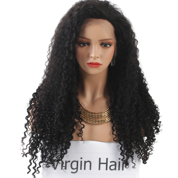 180% Density Tight Curly Lace Front Human Hair Wigs For Black Wowen Curly Lace Front Wigs Brazilian Virgin Hair 