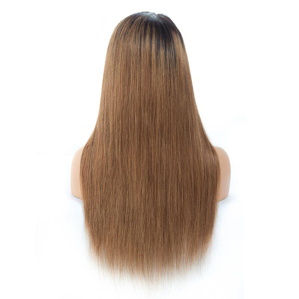 Glueless Lace Front Human Hair Wigs Pre Plucked With Baby Hair Brazilian silky straight Lace Wigs For Women Brazilian Virgin Hair Wig