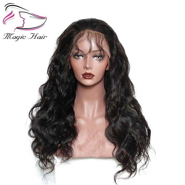 Evermagic Long Lace Front Human Hair Wigs With Baby Hair Pre-Plucked Hairline Brazilian Remy Body Wave Full Lace Human Hair Wigs For Women