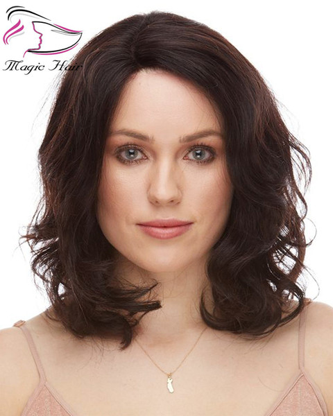 Evermagic wavy bob hair cut natural black full lace wig 130% density remy human hair high quality Brazilian bob wig for women