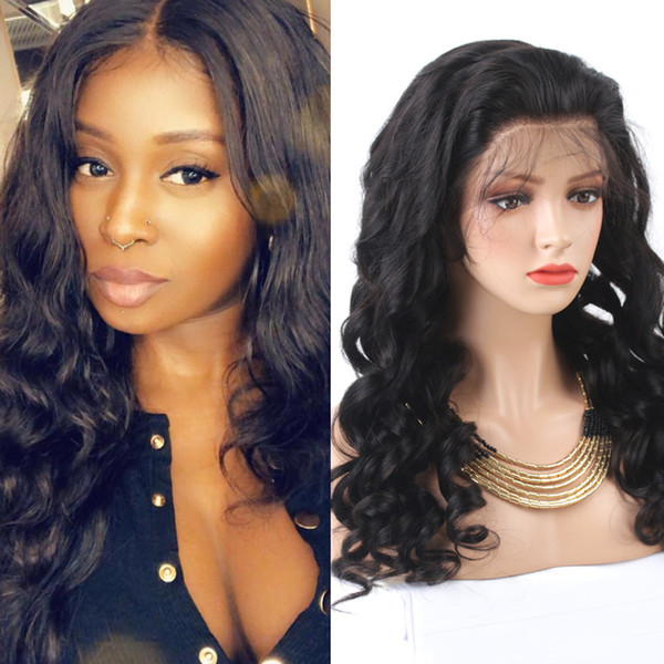 4x4 Lace Closure Human Hair Wigs Natural Color Loose Wave Brazilian Human Hair Wigs 130% Density 150% Density