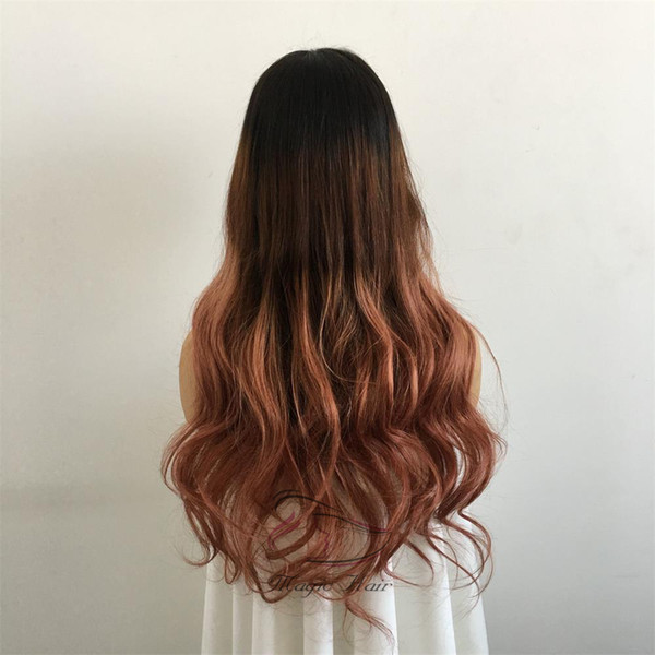 360 full lace human hair wigs Pre Plucked Brazilian Remy Hair ombre color T 1B/4 /30a natural wave human hair Wigs