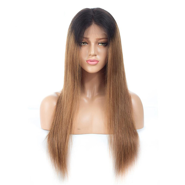 360 full lace human hair wig Pre Plucked With Baby Hair Brazilian silky straight Lace Wigs For Women Brazilian Virgin Hair Wig