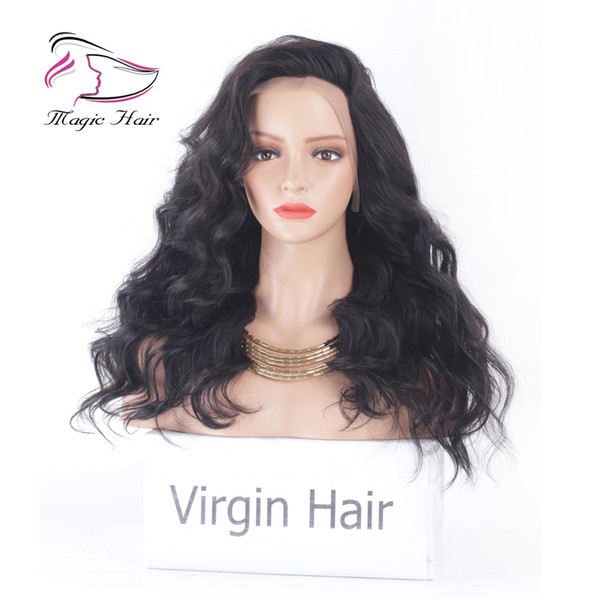 Natural Color Wigs For Charming Women Fine Cut Wigs Side Part Brazilian Body Wave Lace Front Human Hair Wigs For Black Women