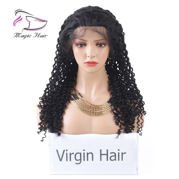 High Quality Brazilian Virgin Hair Kinky Curly Lace Front Human Hair Wigs For Women Beautiful Hairstyle Pre Plucked With Baby Hair