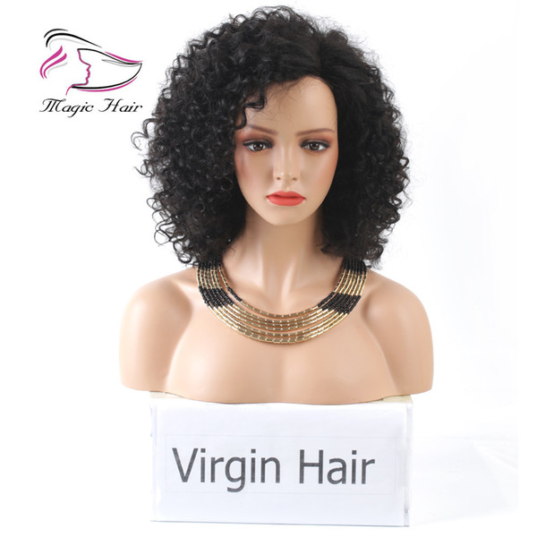 Evermagic Brazilian Virgin Hair Lace Front Wigs Pre-Plucked Hairline Lace Frontal Human Hair Wigs For Black Women Glueless