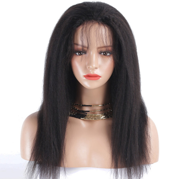 Natural Color Glueless Full Lace Human Wig with Baby Hair Pre Plucked 150 Density Brazilian Remy Hair Human Hair Wigs