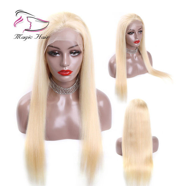 613 Blonde Full Lace Human Hair Wigs For Black Women Brazilian Remy Hair Straight Pre Plucked With Baby Hair Lace Frong Wigs